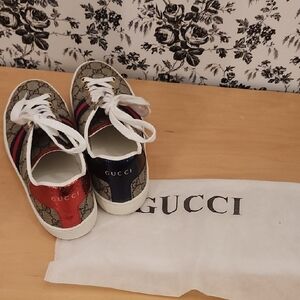 Gucci Red and Blue Sneakers